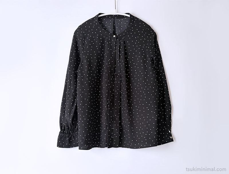 GLOBAL WORKドットブラウス