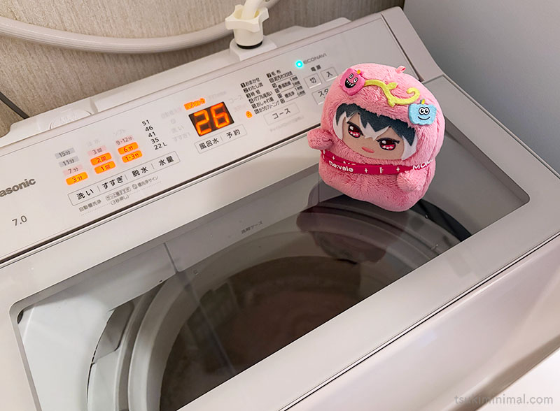 洗濯機の中が見える