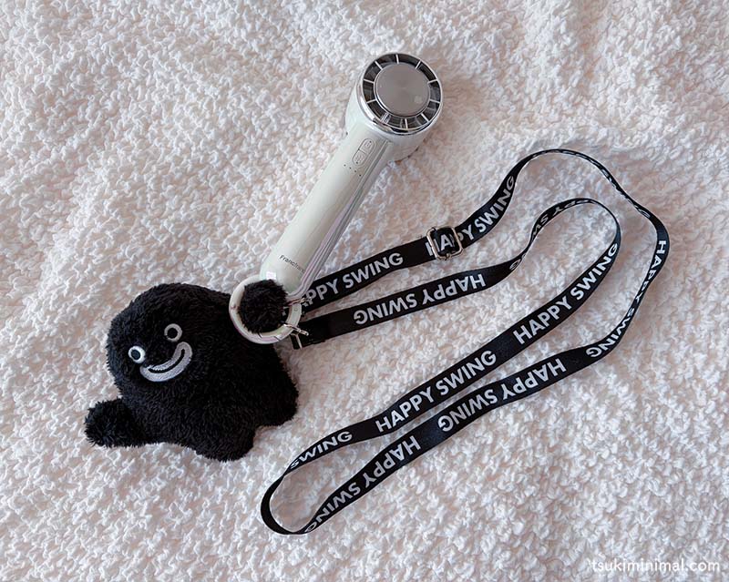 ハンディファンにGLAYストラップ付けた